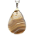 10 Pingente Gota Pedra Agata Natural Montagem Pino Prateado Atacado - Imagem 3