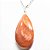 10 Pingente Gota Aragonita Vermelho Pedra Natural Pino Prateado Atacado - Imagem 3
