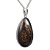 05 Pingente Nlux Gota Lisa Pedra Bronzita Natural Pino Prata 950 Atacado - Imagem 3