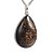 05 Pingente Nlux Gota Lisa Pedra Bronzita Natural Pino Prata 950 Atacado - Imagem 4