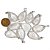 10 Pingente Gota Cristal Quartzo Comum Montagem Pino Prateado Atacado - Imagem 5