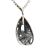 10 Pingente Gota Cristal Quartzo Comum Montagem Pino Prateado Atacado - Imagem 3