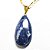 03 Pingente Gota Sodalita Azul Pedra Natural Montagem Pino Dourado Atacado - Imagem 2
