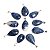 05 Pingente Gota Sodalita Azul Pedra Natural Montagem Prateado Atacado - Imagem 3