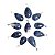 03 Pingente Gota Sodalita Azul Pedra Natural Montagem Prateado Atacado - Imagem 4