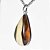 03 Pingente Gota Pedra Jaspe Policromo Natural Pino Prata 950 Atacado - Imagem 2