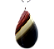 10 Pingente Gota Pedra Jaspe Policromo Natural Montagem Prateado Atacado - Imagem 3