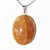 05 Pingente Cabochão Quartzo Tangerina Pedra Natural Pino Prateado Atacado - Imagem 1