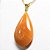 10 Pingente Gota Quartzo Tangerina Pedra Natural Montagem Dourado Atacado - Imagem 3