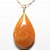 03 Pingente Gota Quartzo Tangerina Pedra Natural Montagem Dourado Atacado - Imagem 1