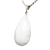 03 Pingente Gota Quartzo Leitoso Pedra Natural Montagem Prateado Atacado - Imagem 2