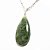 05 Pingente Gota Epidoto Verde Natural Montagem Pino Prateada Atacado - Imagem 2