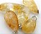 03 Pingente Gota Pedra Natural Citrino Amarelo Pino Prata 950 Atacado - Imagem 2