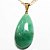 03 Pingente Gota Quartzo Verde Pedra Natural Montagem Dourado Atacado - Imagem 4