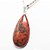 03 Pingente Gota Obsidiana Mahogany Montagem Pino Prateado Atacado - Imagem 2