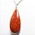 10 Pingente Gota Quartzo Vermelho Montagem Pino Prateado Atacado - Imagem 2