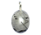 03 Pingente Cabochão Oval Cristal Com Turmalina Pino Prata 950 Atacado - Imagem 2
