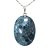 03 Pingente Cabochão Oval Apatita Azul 25mm Pino Prata 950 Atacado - Imagem 2