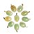 10 Pingente Cabochão Oval Pedra Ônix Verde Montagem Dourado - Imagem 5