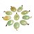 03 Pingente Cabochão Oval Pedra Ônix Verde Montagem Dourado - Imagem 6