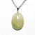 10 Pingente Cabochão Oval Pedra Ônix Verde Natural Pino Prateado Atacado - Imagem 1