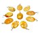 10 Pingente Cabochão Oval Pedra Citrino Pino Prata 950 Atacado - Imagem 2