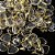 10 Pingente Trevo Pedra Cristal Quartzo Natural Dourado Atacado - Imagem 4