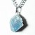 Colar Pedrinha Calcita Azul Bruto Natural Pino Prata 950 - Imagem 2