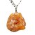Colar Pedrinha Bruta Calcita Laranja Prata 950 - Imagem 2