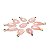 10 Pingente Gota Pedra Quartzo Rosa Natural Montagem Flash Dourado Atacado - Imagem 3