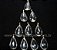 10 Pingente Gota Pedra Cristal Natural Montagem Flash Dourado Atacado - Imagem 1