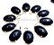 05 Pingente Cabochão Pedra Estrela Montagem Garra Prata 950 - Imagem 1