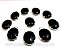 05 Pingente Cabochão Obsidiana Negra Montagem Garra Prata 950 - Imagem 2