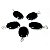05 Pingente Cabochão Obsidiana Negra Montagem Garra Prata 950 - Imagem 4