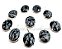 05 Pingente Cabochão Obsidiana Flocos De Neve Montagem Garra Prata 950 - Imagem 2