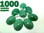 1000 Pingente Cabochão QUARTZO VERDE Pedra Natural Castoação Pino Banhado Prata - Imagem 1