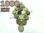 1000 Pingente Cabochão QUARTZO FUMÊ Pedra Natural Pino Banho Prata - Imagem 1