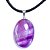 1000 Pingente Cabochão AMETISTA Pedra Natural Pino Banho Prata - Imagem 3