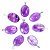 1000 Pingente Cabochão AMETISTA Pedra Natural Pino Banho Prata - Imagem 1