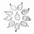 100 Pingente Cabochão CRISTAL Pedra Natural Pino Banhado Prata - Imagem 4