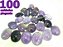 100 Pingente Cabochão AMETISTA Pedra Natural Pino Banho Prata - Imagem 6