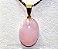 10 Pingente Cabochão QUARTZO ROSA Pedra Natural Pequena Castoação Pino Banho Dourado - Imagem 2