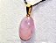10 Pingente Cabochão QUARTZO ROSA Pedra Natural Pequena Castoação Pino Banho Dourado - Imagem 3