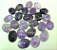 10 Pingente Cabochão AMETISTA Pedra Natural Pino Prateado - Imagem 6