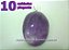 10 Pingente Cabochão AMETISTA Pedra Natural Pino Prateado - Imagem 5
