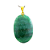 03 Pingente Cabochão Quartzo Verde Pedra Natural Pino Dourado Atacado - Imagem 1