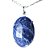 Pingente Cabochão Sodalita Azul Natural Garra Prata 950 - Imagem 1