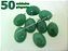 50 Pingente Cabochão QUARTZO VERDE Pedra Natural Castoação Pino Banhado Prata - Imagem 2