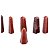 01 Mini Pontinha Quartzo Vermelho Pedra Extra Natural 20 a 35mm - Imagem 1