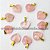 05 Pingente Mini Coração Quartzo Rosa Pedra Natural Dourado ATACADO - Imagem 1